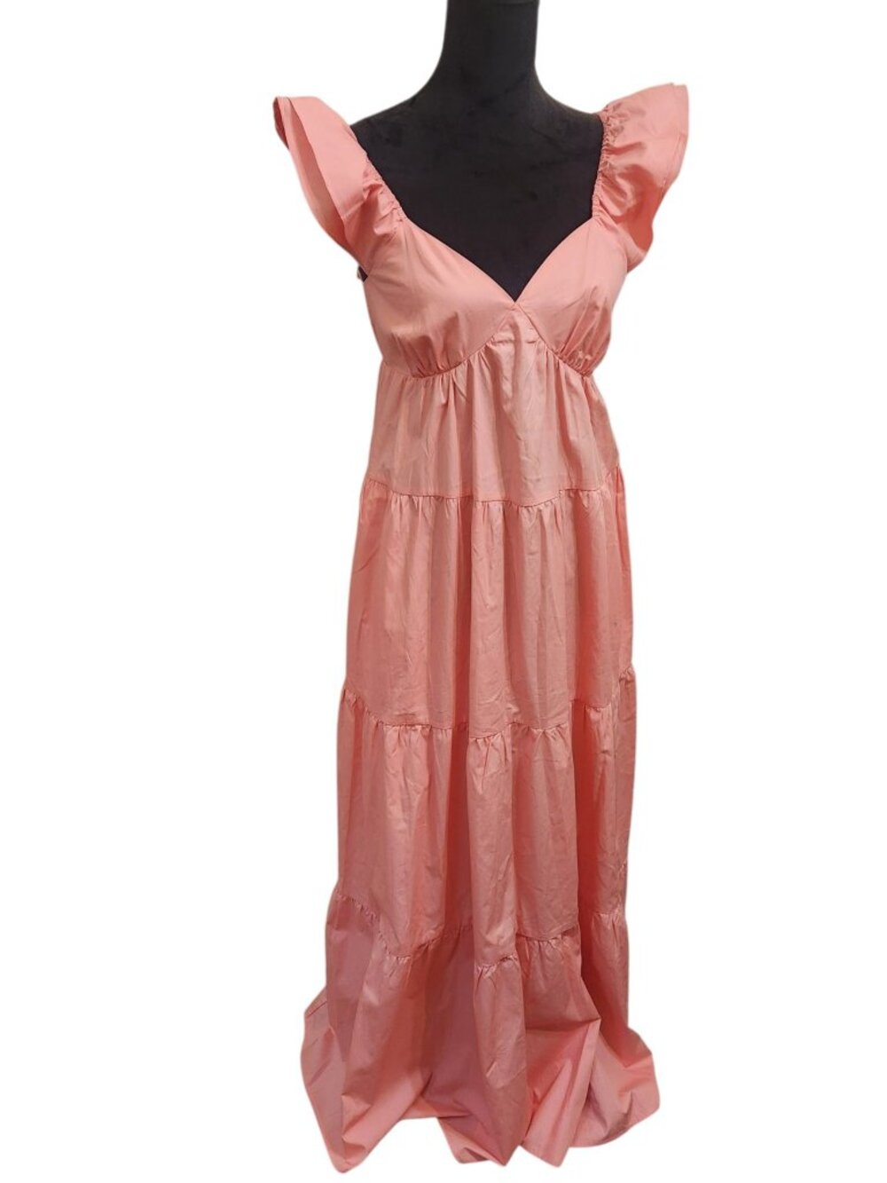 Modcloth Pink Tiered Maxi Dress Size S